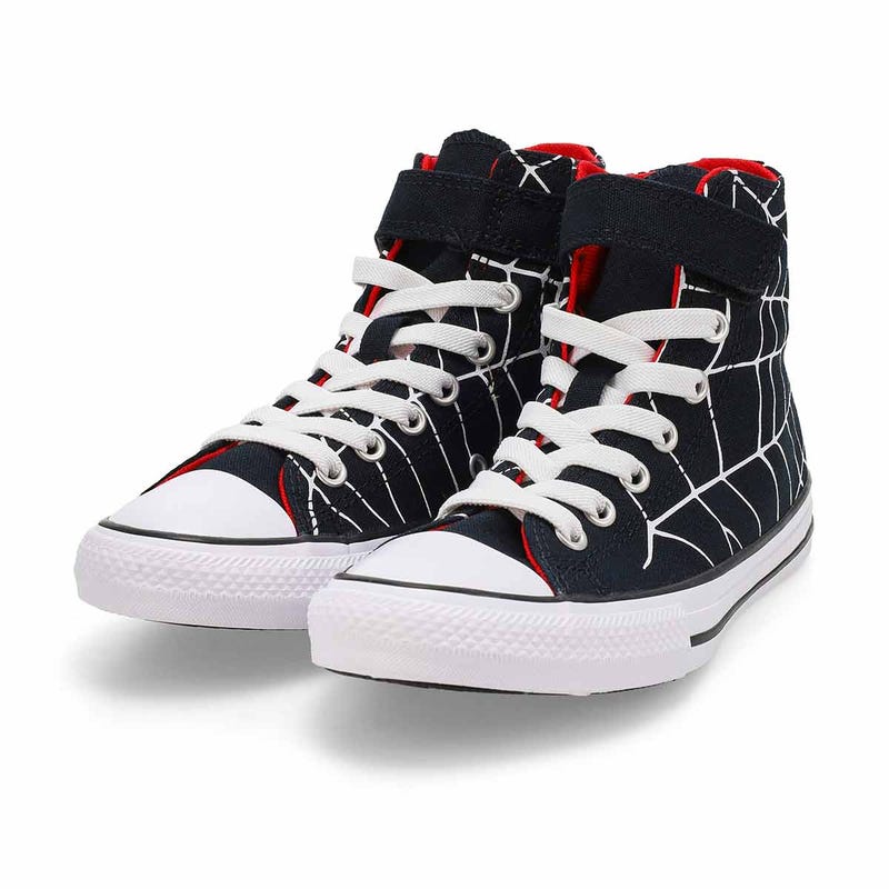 Kids'  Chuck Taylor All Star Spiderweb High Top Sneaker - Black/White/Red