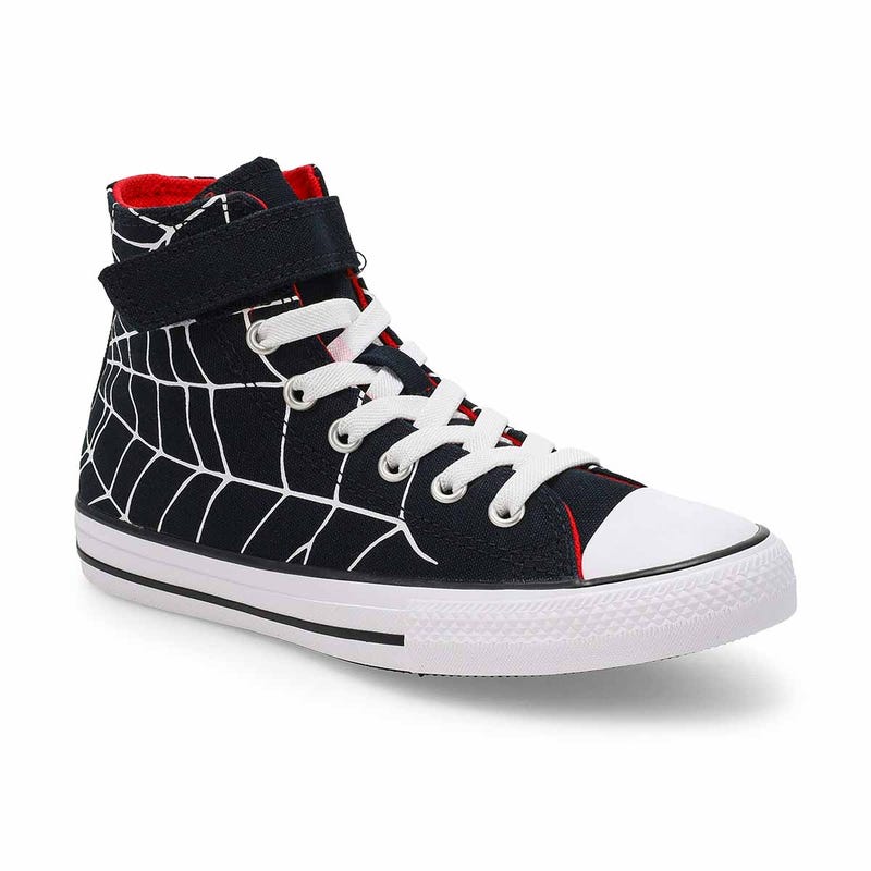 Kids'  Chuck Taylor All Star Spiderweb High Top Sneaker - Black/White/Red
