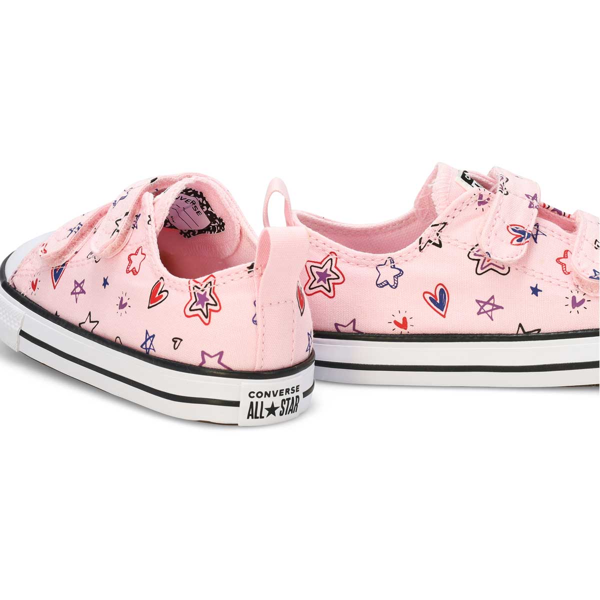 Baskets hautes CHUCK TAYLOR ALL STAR DOODLES, glaçage rose/rouge/My Jam, bébés