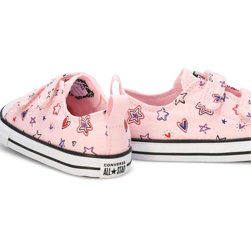 Infants' Chuck Taylor All Star Doodles Sneaker - Pink Frosting/Red/My Jam