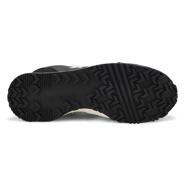 Baskets à lacets OMEGA TRAINER, noir/matière noire/suède blanc, femmes