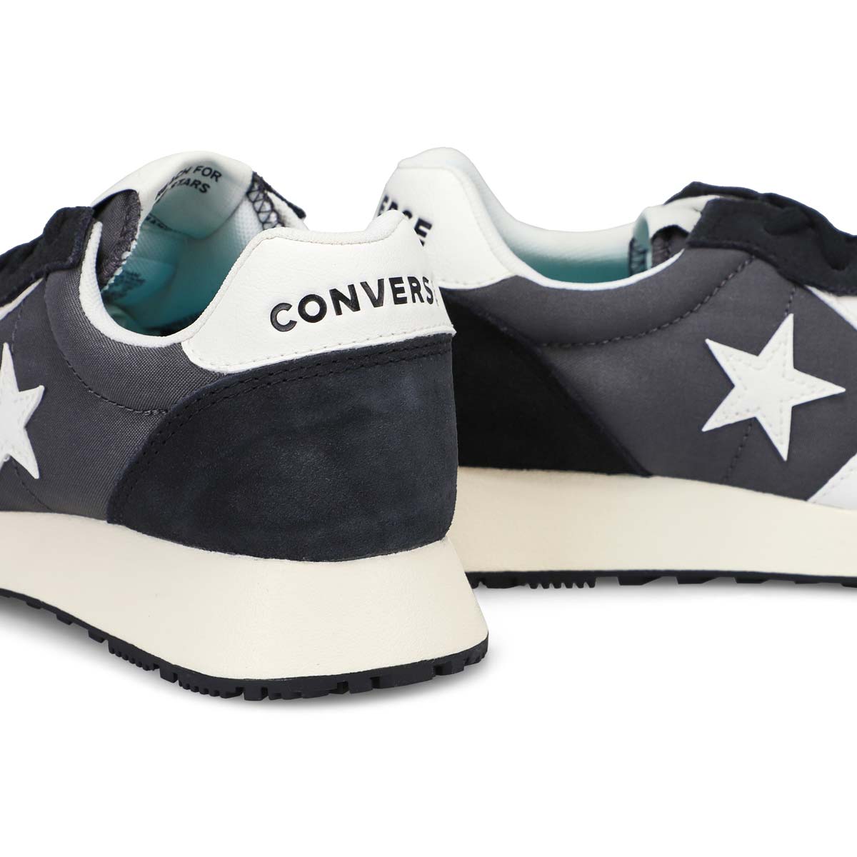 Women's Omega Trainer Lace Up Sneaker - Black/Dark Matter/White Suede