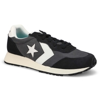 Women's Omega Trainer Lace Up Sneaker - Black/Dark Matter/White Suede