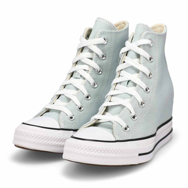 Baskets compensées CHUCK TAYLOR ALL STAR WEDGE, bleue originale/blanc/noir, femmes