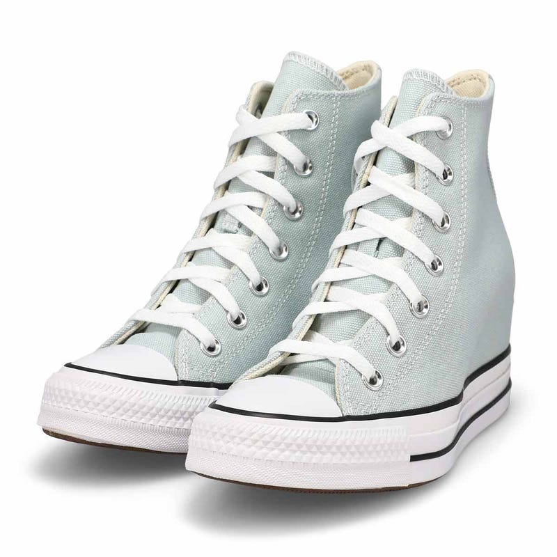 Baskets compensées CHUCK TAYLOR ALL STAR WEDGE, bleue originale/blanc/noir, femmes