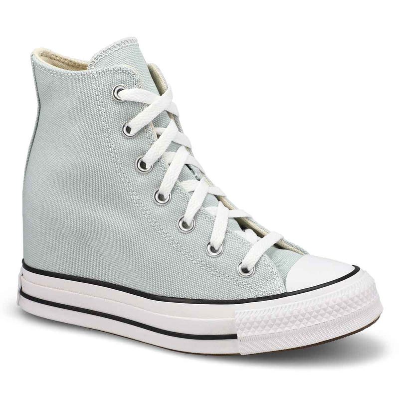 Baskets compensées CHUCK TAYLOR ALL STAR WEDGE, bleue originale/blanc/noir, femmes