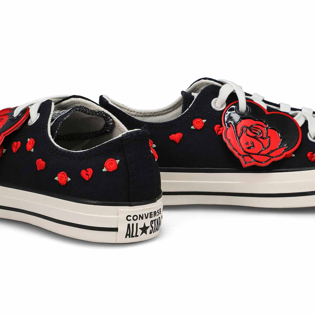 Women's Chuck Taylor All Star Love me, Love Me Not Sneaker - Black/Red/Egret