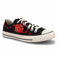 Women's Chuck Taylor All Star Love me, Love Me Not Sneaker - Black/Red/Egret