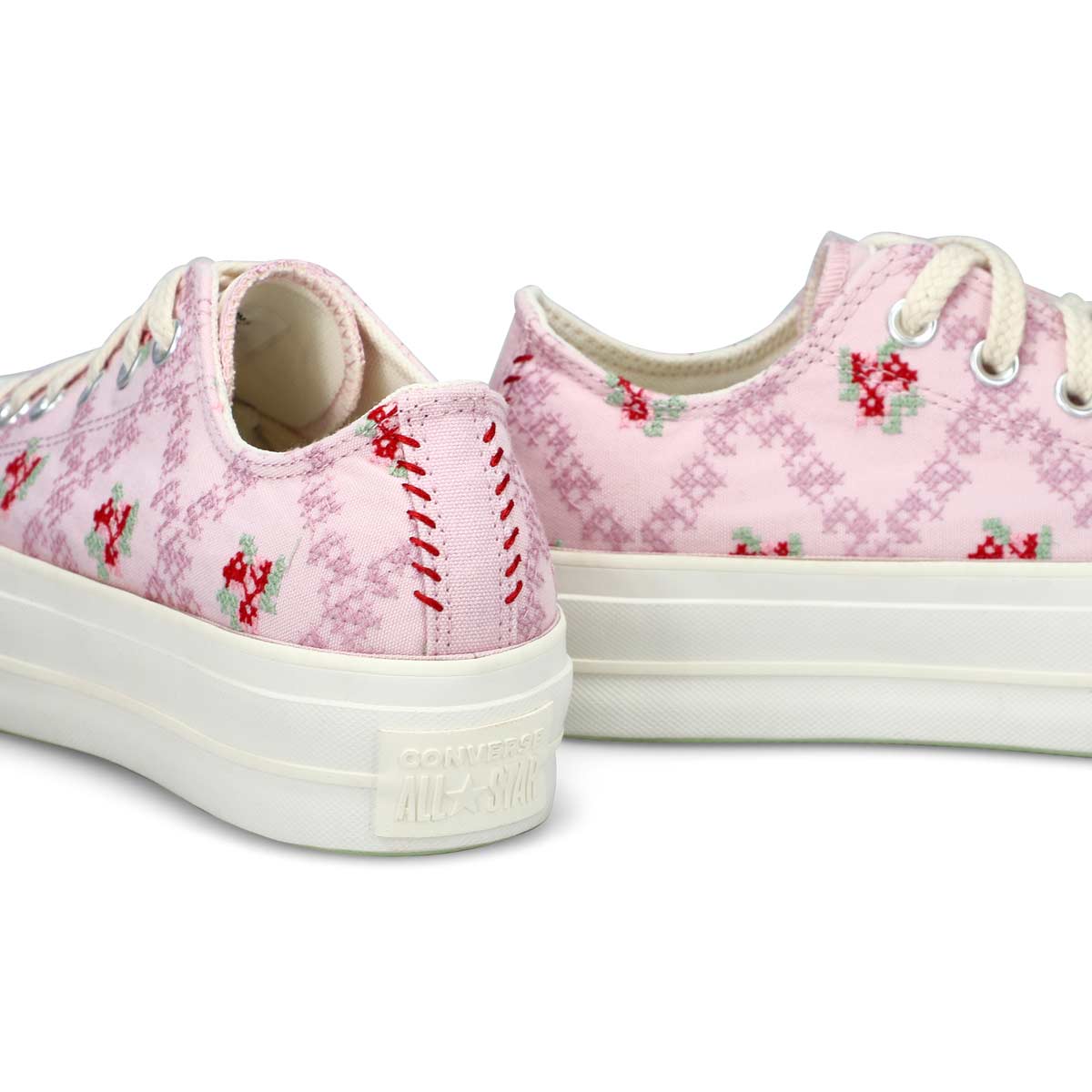Women's Chuck Taylor All Star Spring Refresh Floral Lift Platform Sneaker - Pink