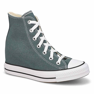 Lds Chuck Taylor All Star Wedge Sneaker - True Nature/White/Black