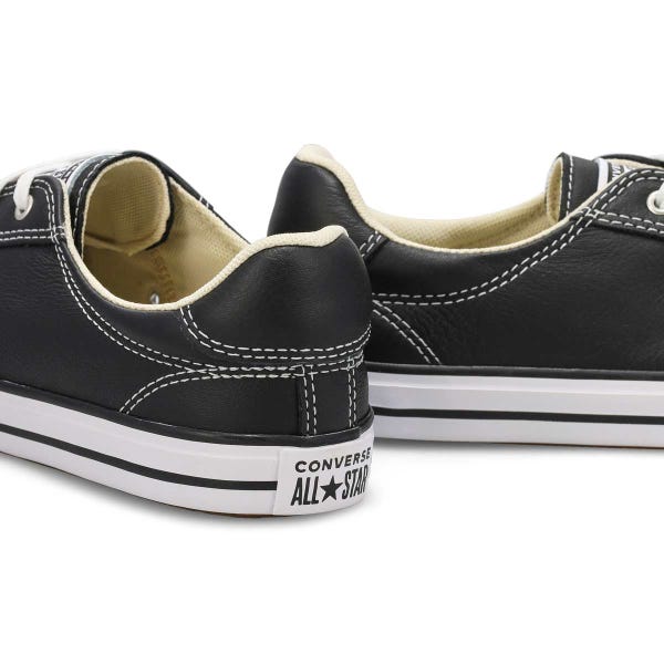 Baskets en cuir CHUCK TAYLOR ALL STAR DAINTY LUCKY LEATHER, noir/blanc/noir, femmes