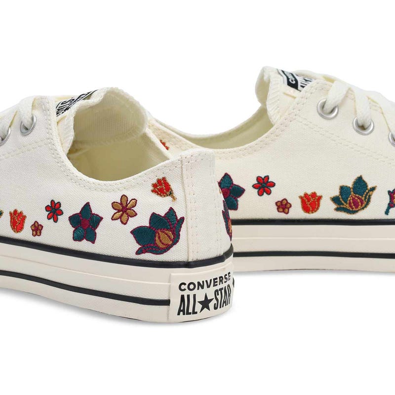 Baskets CHUCK TAYLOR ALL STAR FLOWERS, sombrement blasé/rouge, femmes