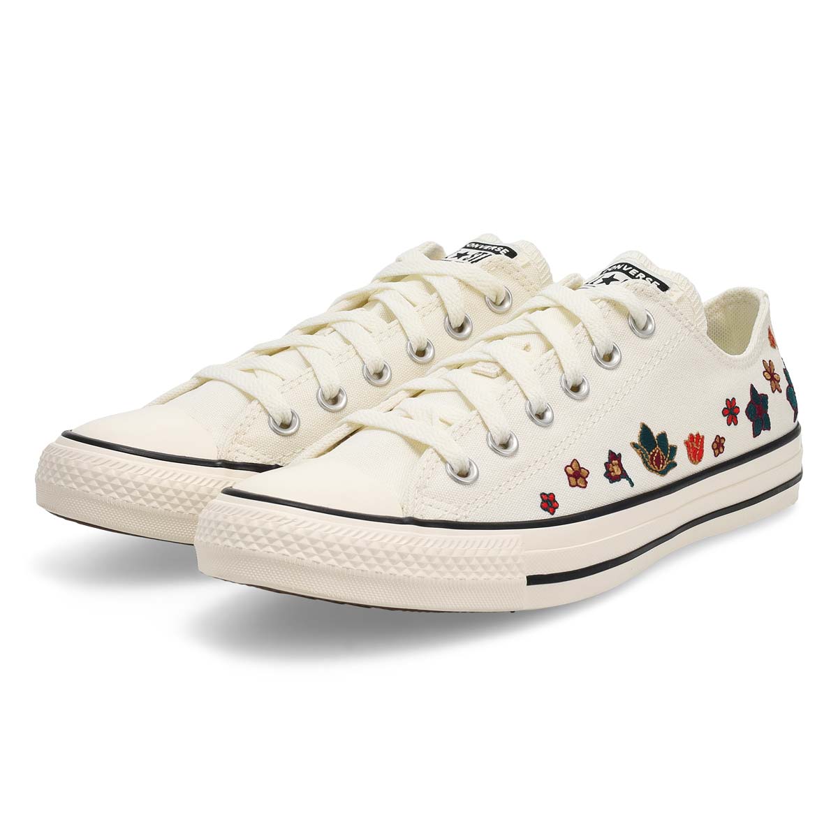 Women's Chuck Taylor All Star Flowers Sneaker - Darkly Jaded/Red