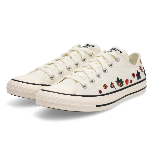 Baskets CHUCK TAYLOR ALL STAR FLOWERS, sombrement blasé/rouge, femmes