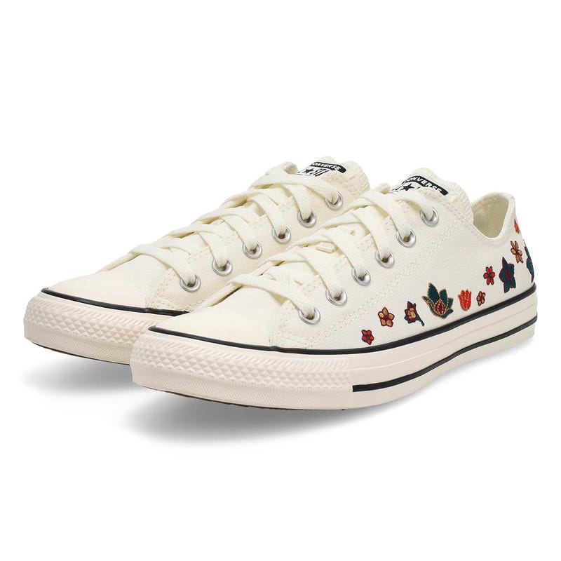 Baskets CHUCK TAYLOR ALL STAR FLOWERS, sombrement blasé/rouge, femmes