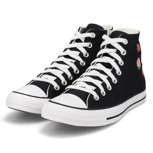 Baskets hautes CHUCK TAYLOR ALL STAR - STRAWBERRIES HI TOP, noir/rouge doux/vert, femmes