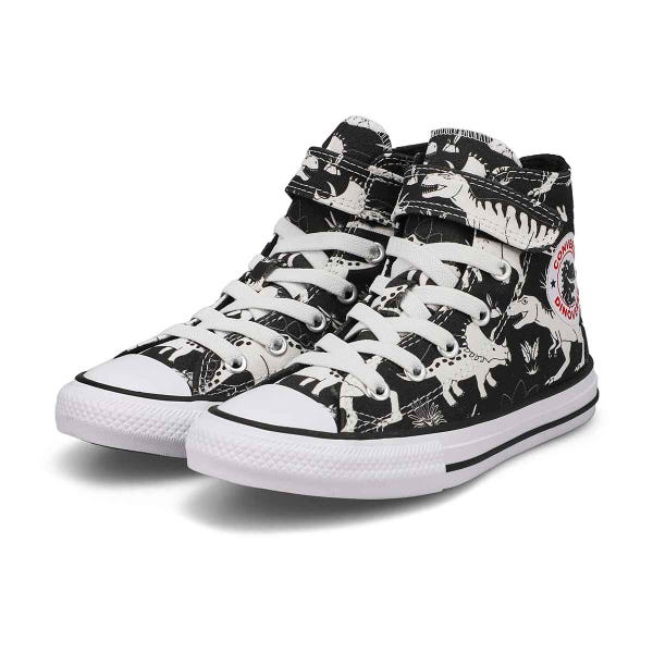 Kids' Chuck Taylor All Star 2V Dinocons Hi Top Sneaker - Black/White/Black