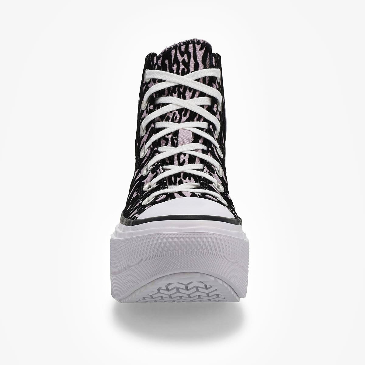 Women's  Chuck Taylor All Star Leopard Double Stack Hi Top Sneaker - Frozen Thistle