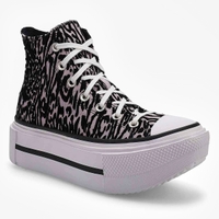 Women's  Chuck Taylor All Star Leopard Double Stack Hi Top Sneaker - Frozen Thistle