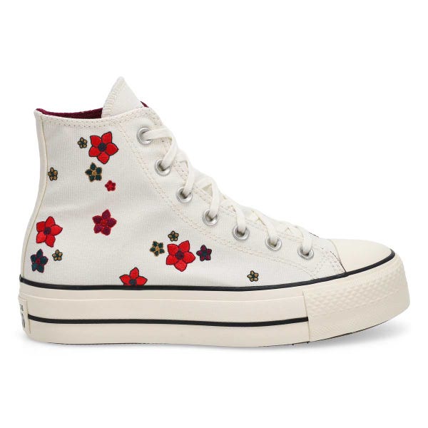 Women's Chuck Taylor All Star Lift Platform Flowers - Red/Frozen Acai