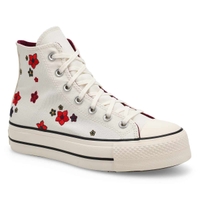 Women's Chuck Taylor All Star Lift Platform Flowers - Red/Frozen Acai