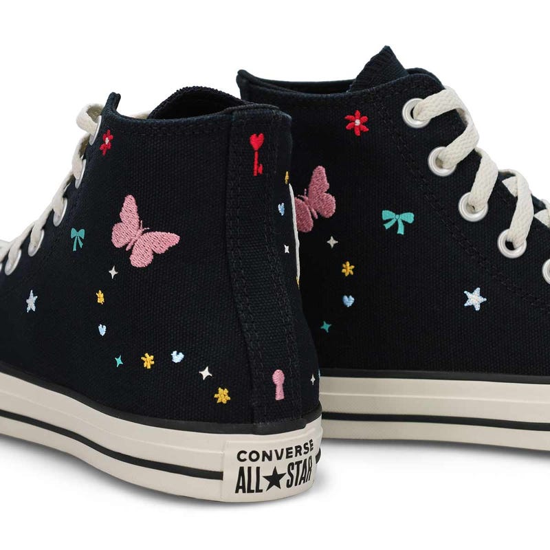 Women's  Chuck Taylor All Star Doodles Hi Top Sneaker - Black/Rose/ White