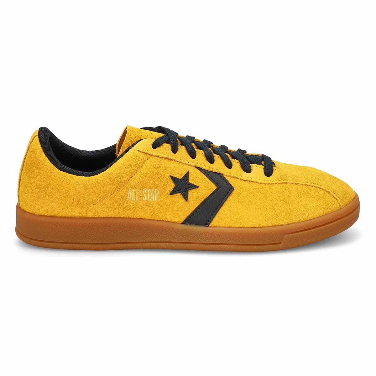 Men's Classic Trainer  Suede Sneaker - Yellow/Black/Gum