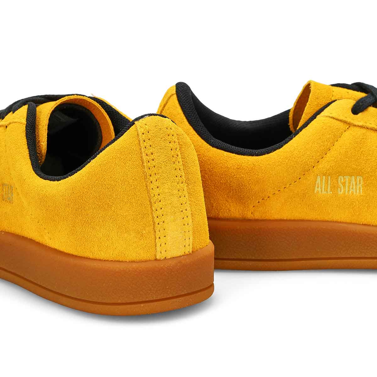 Men's Classic Trainer  Suede Sneaker - Yellow/Black/Gum
