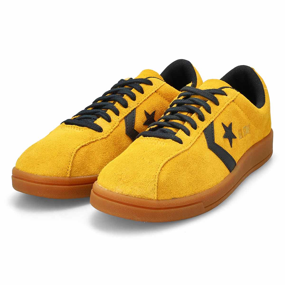 Men's Classic Trainer  Suede Sneaker - Yellow/Black/Gum