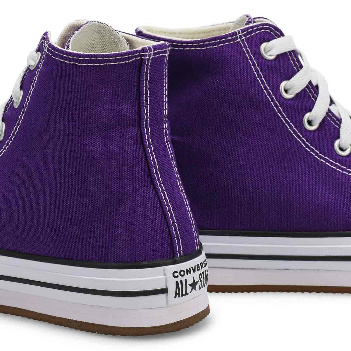 Baskets hautes à plateforme CHUCK TAYLOR ALL STAR EVA LIFT, confiture de mûres/blanc/aigrette, fille