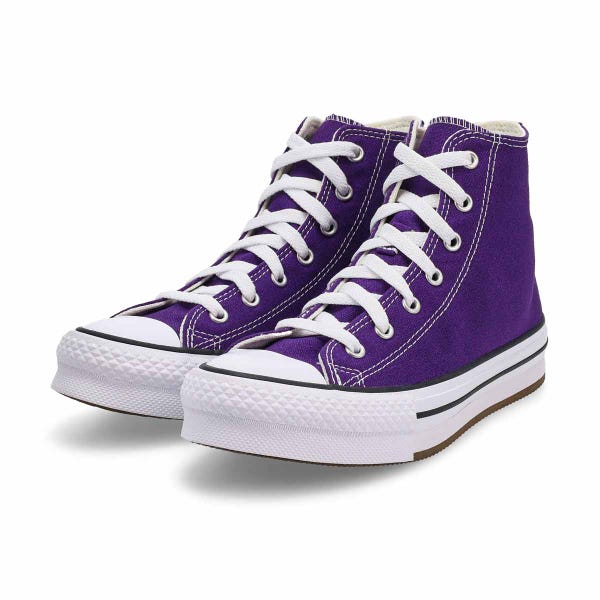 Baskets hautes à plateforme CHUCK TAYLOR ALL STAR EVA LIFT, confiture de mûres/blanc/aigrette, fille