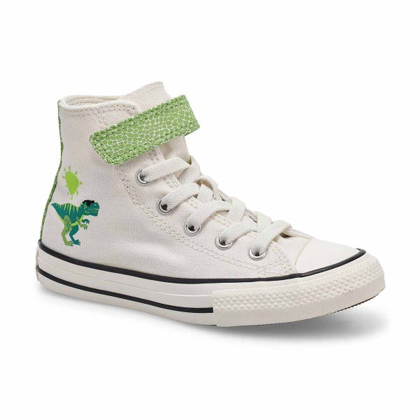 Baskets CTAS EASY ON DINOS, blanc vintage/vert/néon, enfants