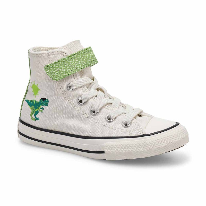 Baskets CTAS EASY ON DINOS, blanc vintage/vert/néon, enfants