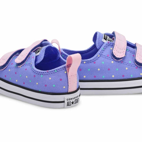 Baskets faciles à enfiler CHUCK TAYLOR ALL STAR BEADS, pervenche/New Found Bloom/blanc, bébés