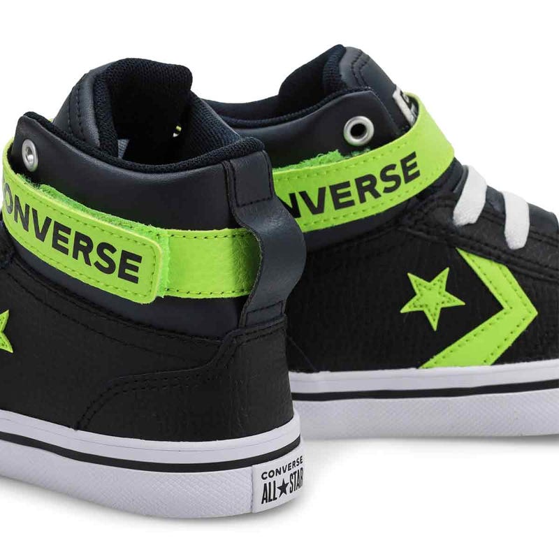 Kids'  Chuck Taylor All Star Pro Blaze Sneaker - Black/Neon Mantis/White