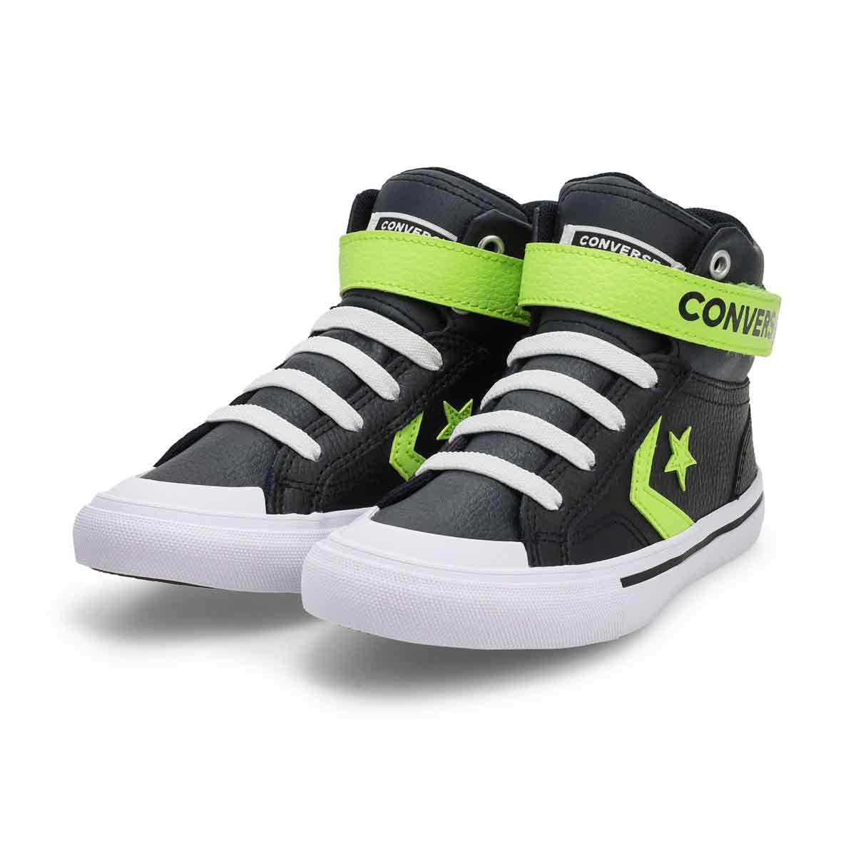 Kids'  Chuck Taylor All Star Pro Blaze Sneaker - Black/Neon Mantis/White