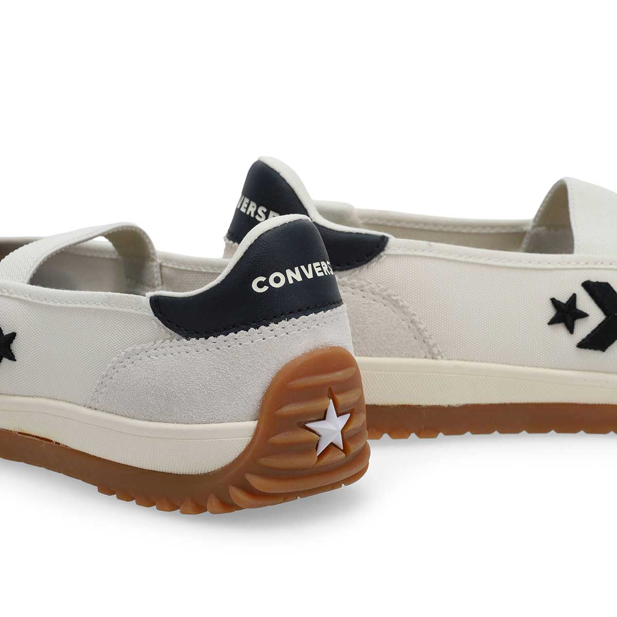 Women's Run Star Trainer Ballet Low Profile Sneaker - Egret/Black/Gum