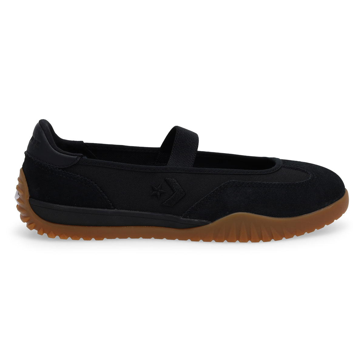 Women's Run Star Trainer Ballet Low Profile Sneaker - Black/Black/Gum