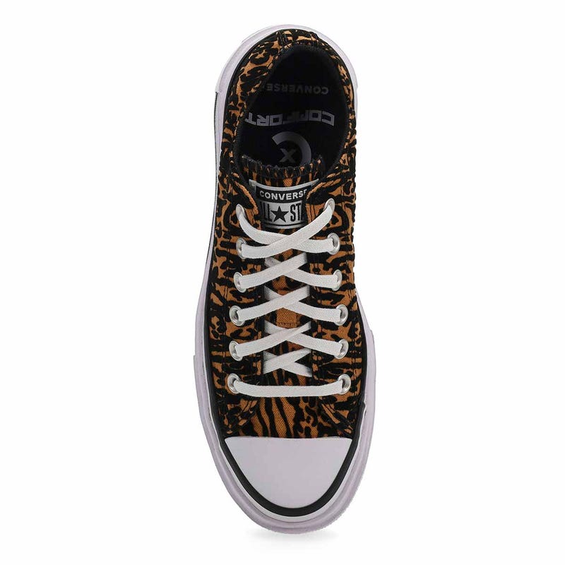 Women's  Chuck Taylor All Star Leopard Double Stack Sneaker -  Incensed/Black