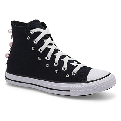 Baskets CHUCK TAYLOR ALL STAR BOWS & STUDS, noir/glaçage rose, femmes