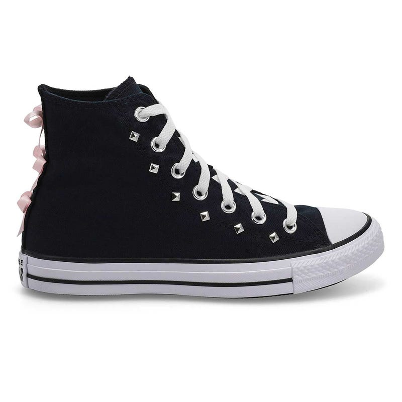 Women's Chuck Taylor All Star Bows & Studs Sneaker - Black/Pink Frosting