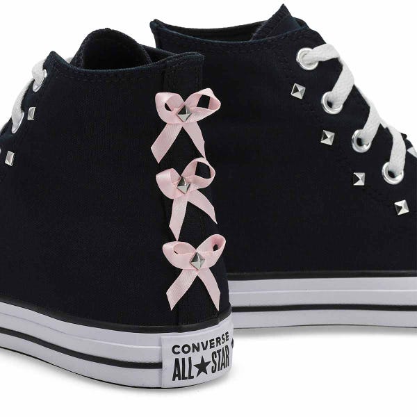 Women's Chuck Taylor All Star Bows & Studs Sneaker - Black/Pink Frosting