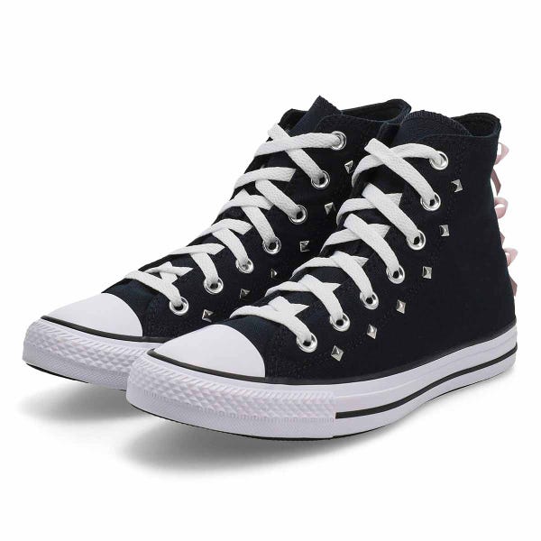 Women's Chuck Taylor All Star Bows & Studs Sneaker - Black/Pink Frosting