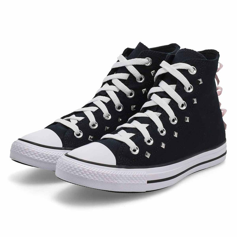 Women's Chuck Taylor All Star Bows & Studs Sneaker - Black/Pink Frosting