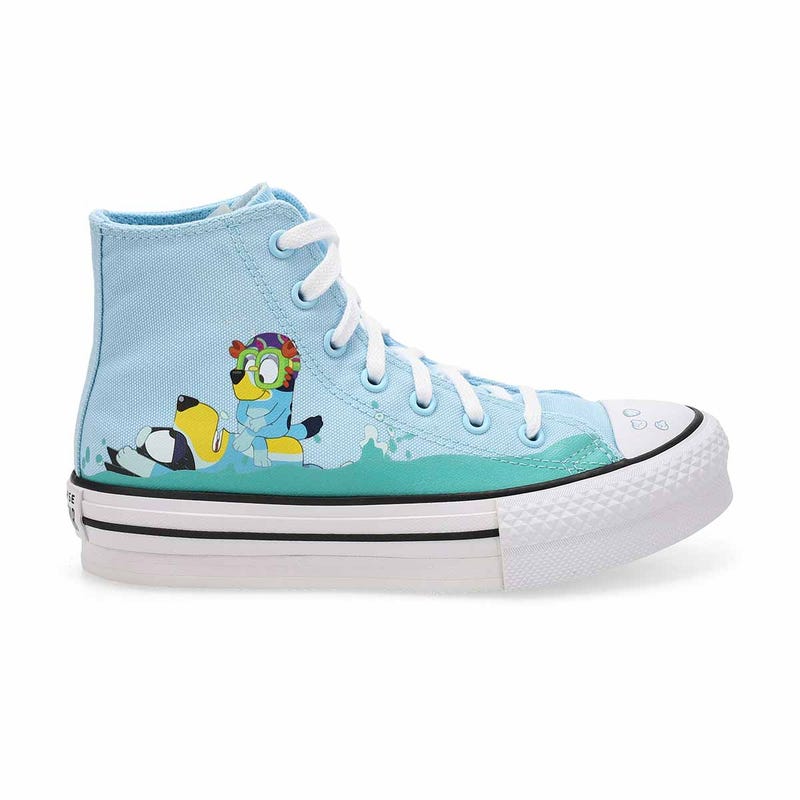 Kids'  Chuck Taylor All Star Eva Lift - Bluey High Top Sneaker - Blue/White/Multi