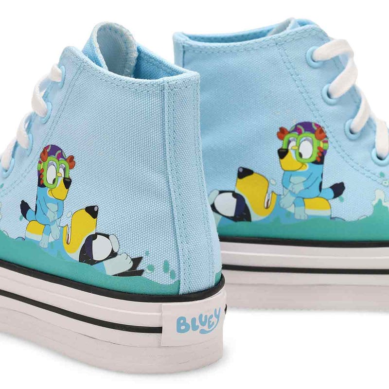 Kids'  Chuck Taylor All Star Eva Lift - Bluey High Top Sneaker - Blue/White/Multi