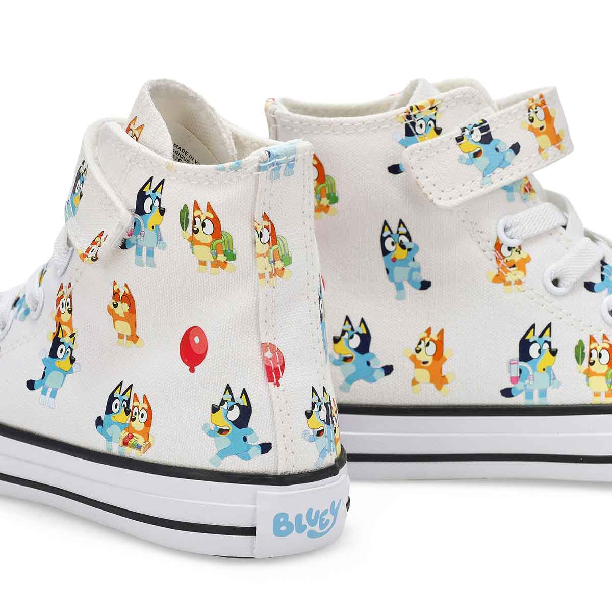 Kids' Chuck Taylor All Star 1V - Bluey High Top Sneaker - White/Multi/Black