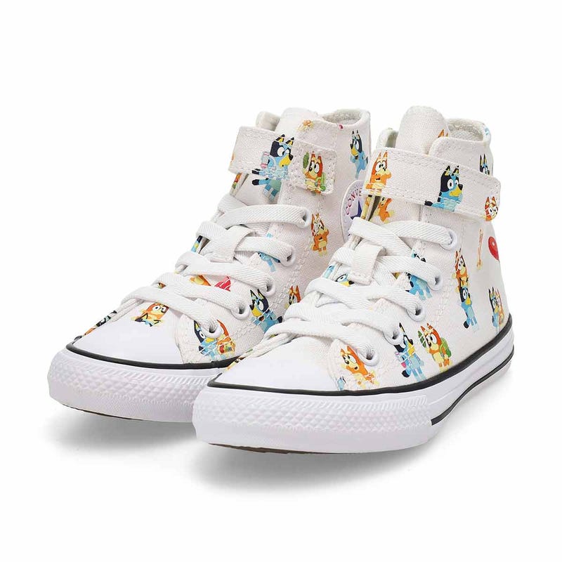 Kids' Chuck Taylor All Star 1V - Bluey High Top Sneaker - White/Multi/Black