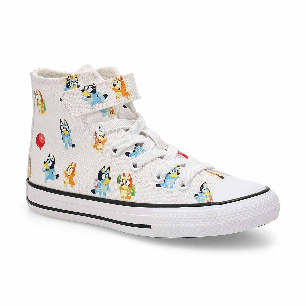 Kids' Chuck Taylor All Star 1V - Bluey High Top Sneaker - White/Multi/Black