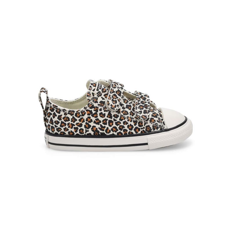 Infants' G Chuck Taylor All Star 2V  Back to Leopard Sneaker - Ox Egret/White